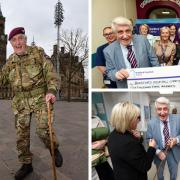 92-year-old Jeffrey Long MBE met with staff at the BRI