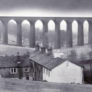 The mighty Thornton Viaduct pictured in 1982