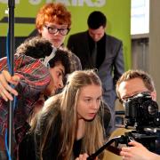 Students during a previous BFI Film Academy session