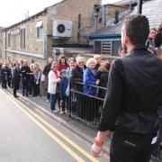 Auditionees at Baildon Club for ITV's The Voice