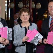 SUPPORT: Backing the Business Improvement Plan (BID) for Bradford are, from left, Dave West, Sandy Needham and Chris Gregory