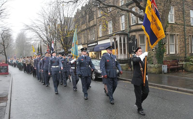 The Remembrance Service at Ilkley.