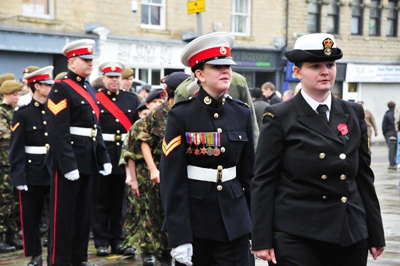 The Remembrance Service at Keighley.