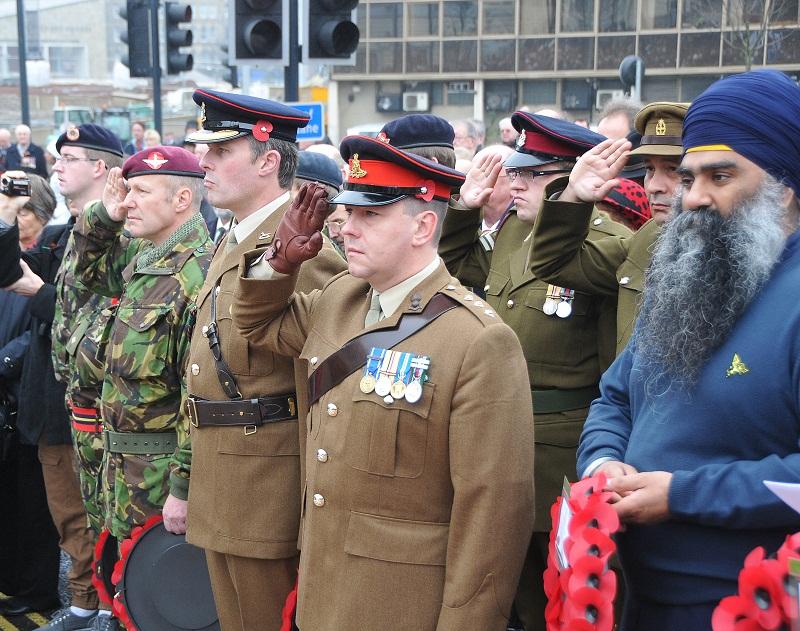 The Remembrance Service at Bradford.