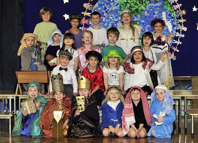 Burley Oaks Primary school, Burley-in-Wharfedale pupils show off their festive costumes ahead of their Nativity performance