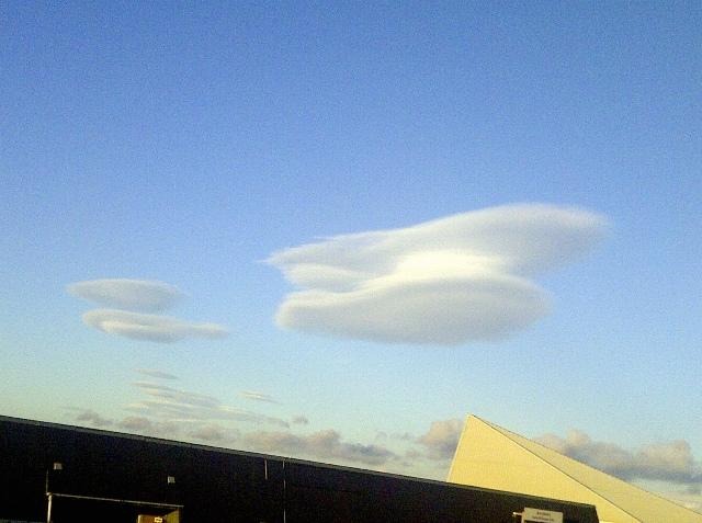 Readers' pictures of the lenticular cloud formations across Bradford on Thursday from Andrea Brown  