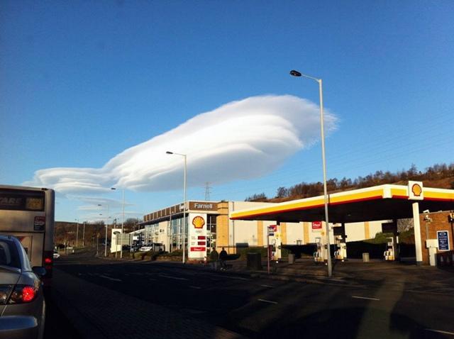 the clouds while queing in traffic yesterday morning on canal road by James Meehan