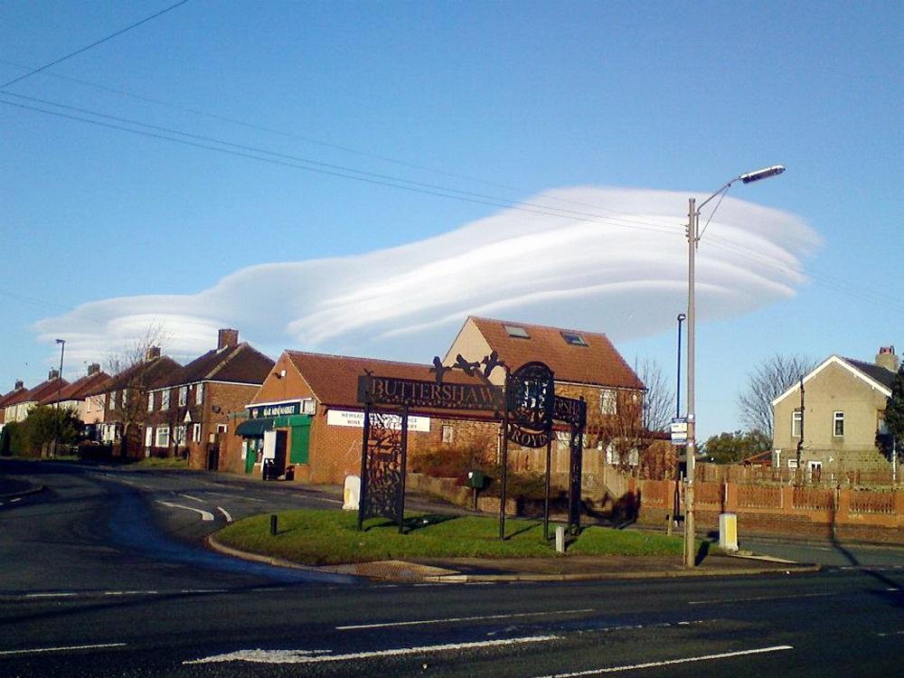 Readers' pictures of the lenticular cloud formations across Bradford on Thursday