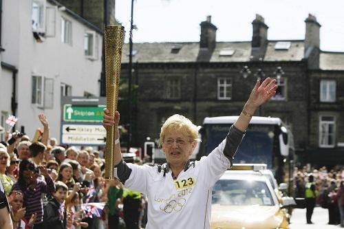 The Olympic Torch Relay coming through the district