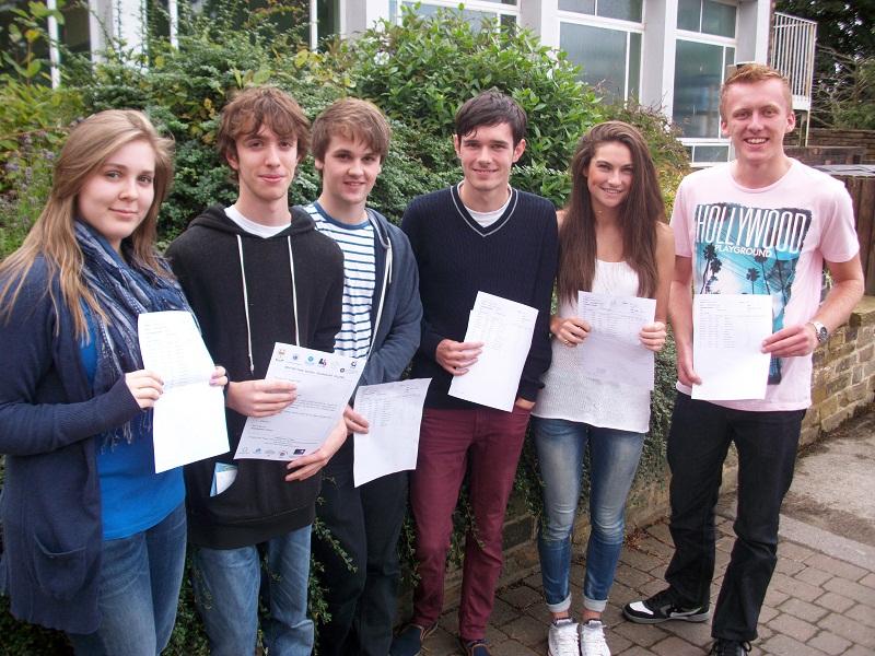 Benton Park (Rawdon) students were celebrating superb A level results, over half of all grades were A*s, As or Bs