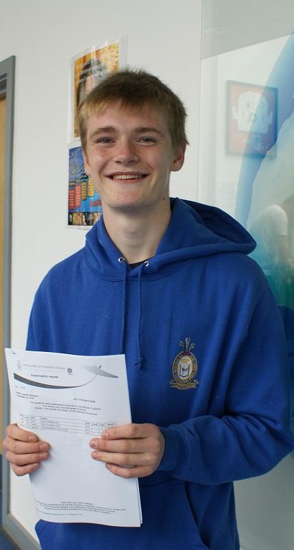 Prince Henry's student Joe Simpson's three A*s secured him a place at Cambridge where he's going to study Spanish and Arabic
