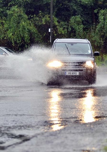 Flooding around the district disrupted road and rail travel