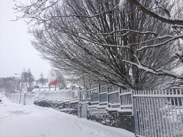 Snow at St Anthony's Catholic Primary School in Shipley. Tweeted by @StAntsShipley