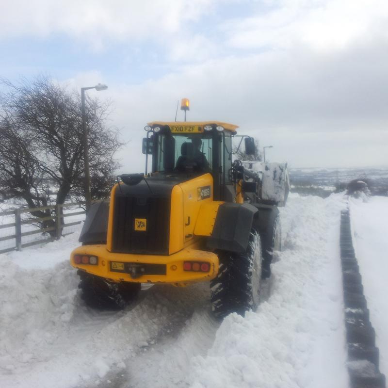 Snow clearing on Hunsworth Lane