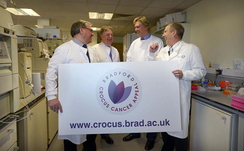 T&A editor Perry Austin-Clarke; Charles Rowett, chief executive of Yorkshire Cancer Research; Russ Piper, chief executive of Sovereign Health Care; and Professor Laurence Patterson, director of the Institute of Cancer Therapeutics