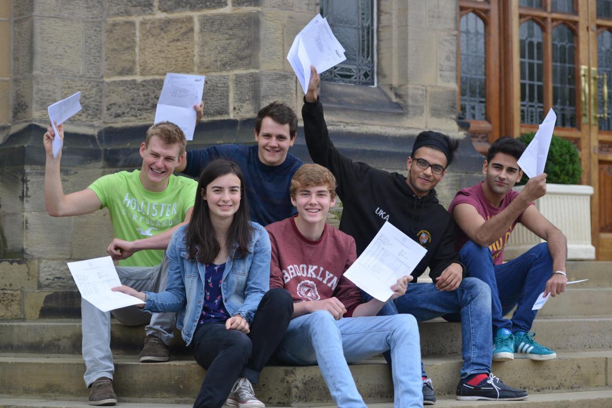 A-level Results Day 2014