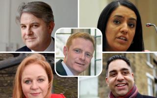 Photo shows all five of Bradford district's MPs: Philip Davies, Naz Shah, Judith Cummins, Imran Hussain and Robbie Moore.