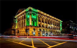 St Georges hall glowing in the night i this long exposure shot by Rais Hasan