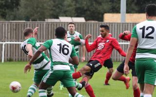 Former Campion striker Mo Qasim scored in Brighouse's final day win over Carlton Town, which may have secured their survival.