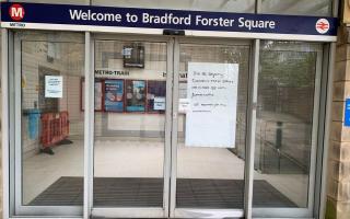 The Manor Row entrance to Bradford Forster Square