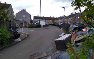 The junction of Farway and Stratton View where a shooting incident took place in the early hours of Thursday morning.