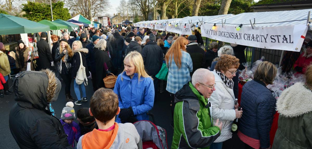 Thousands of people visited Clayton's Dickensian Market on Saturday