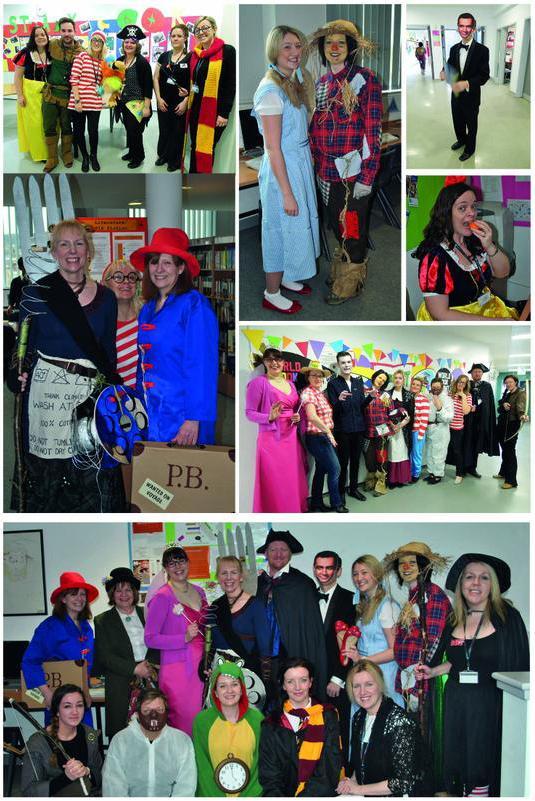 Teachers joined in with the fancy dress fun at Titus Salt School