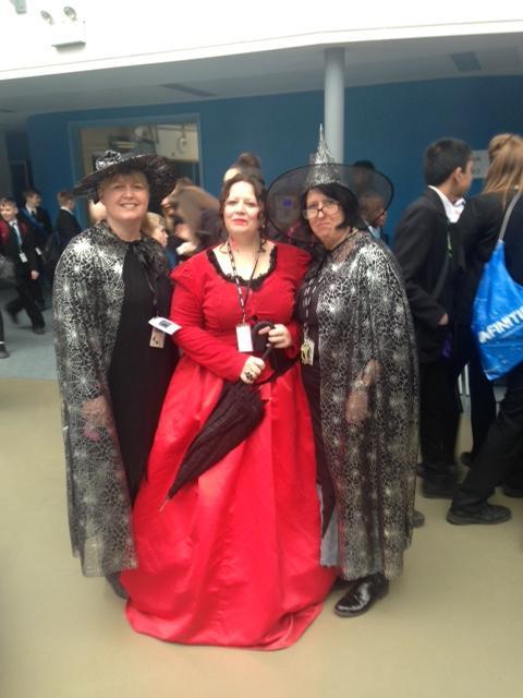Tong High School teachers dress as Roald Dahl's Witches