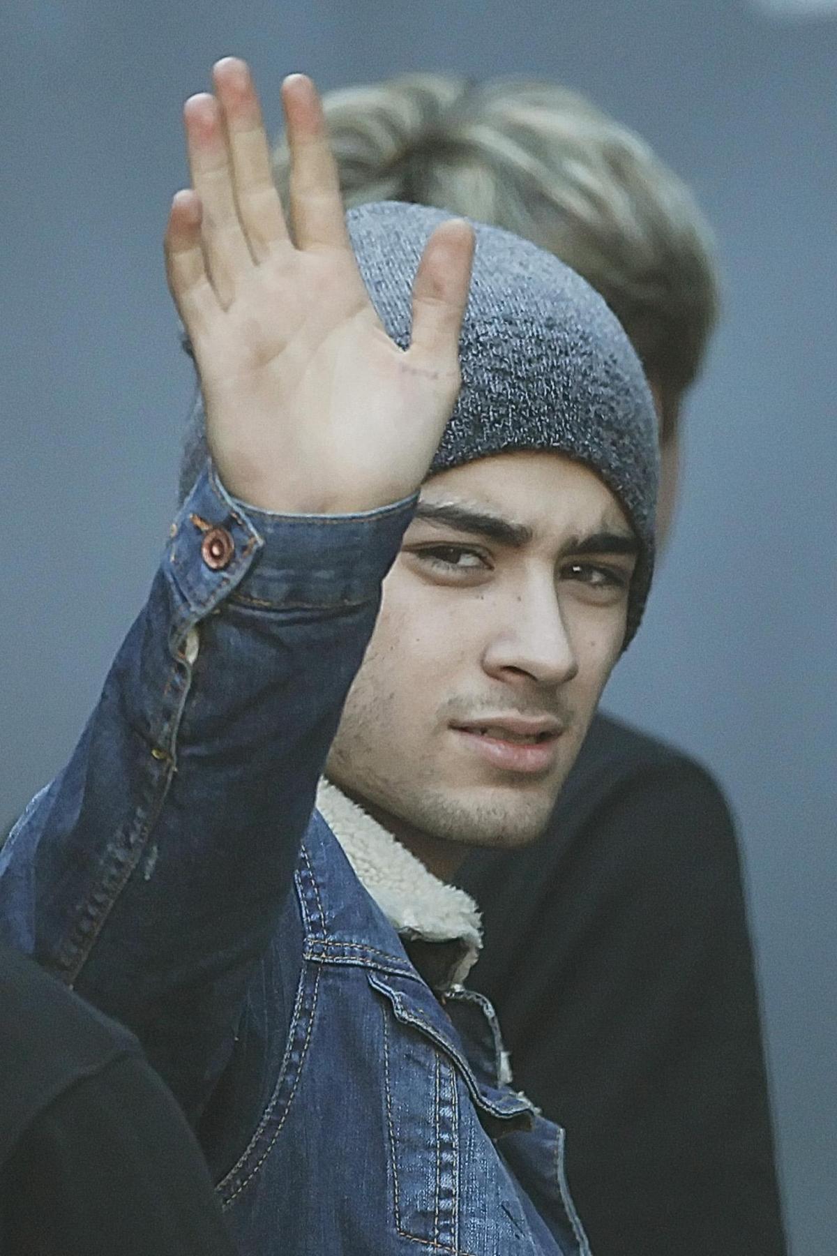 Zayn arrives in Glasgow, ahead of a One Direction concert in the city in 2013