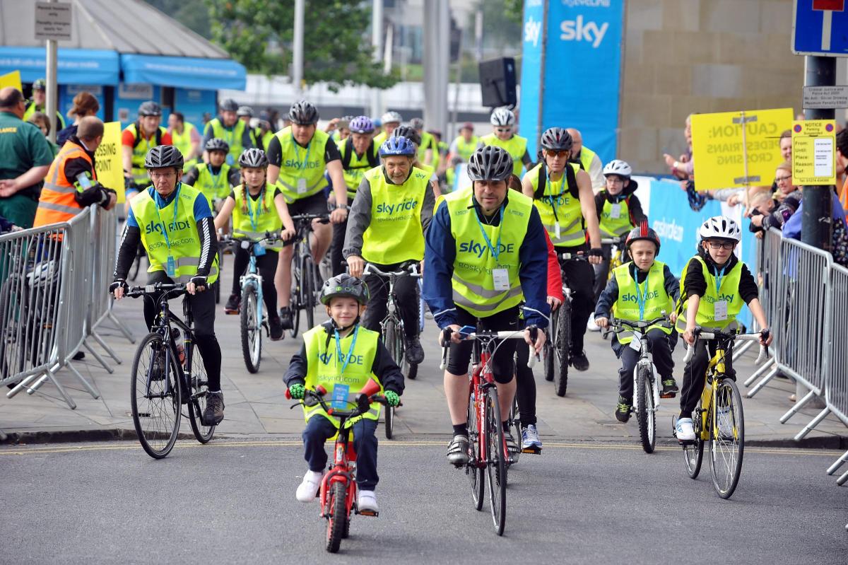 A selection of images taken at the Bradford Sky Ride 2015
