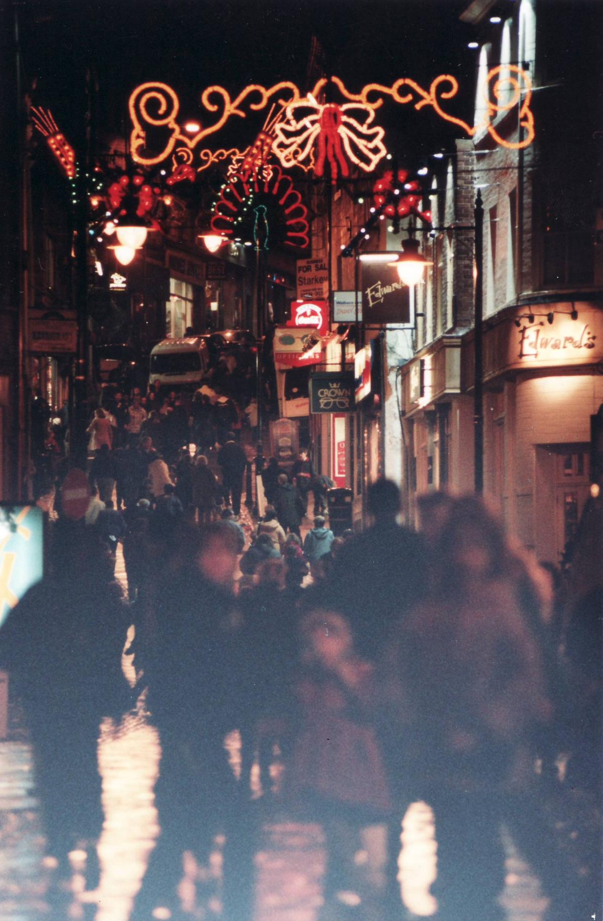 Bradford Christmas lights in 1997