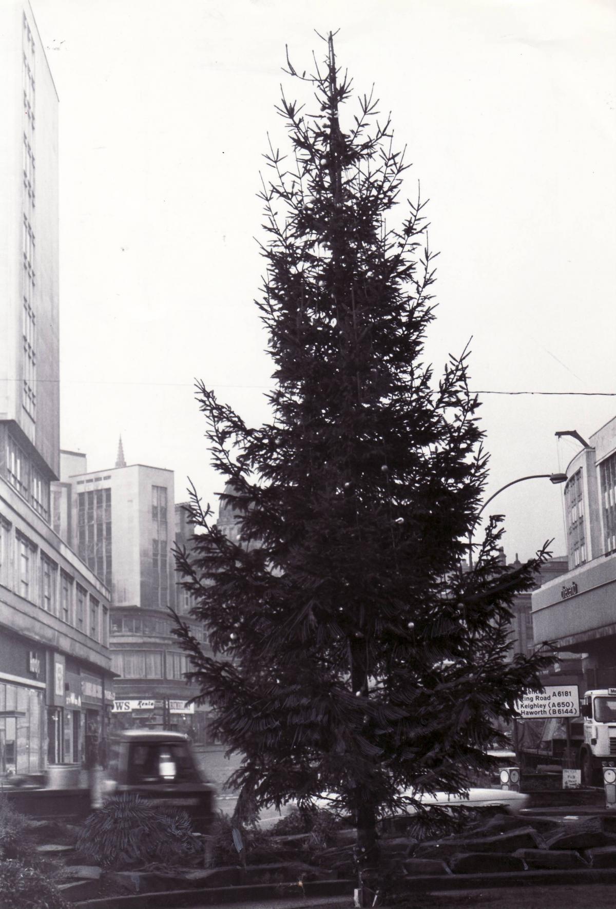 Bradford's Christmas tree in Broadway in 1979