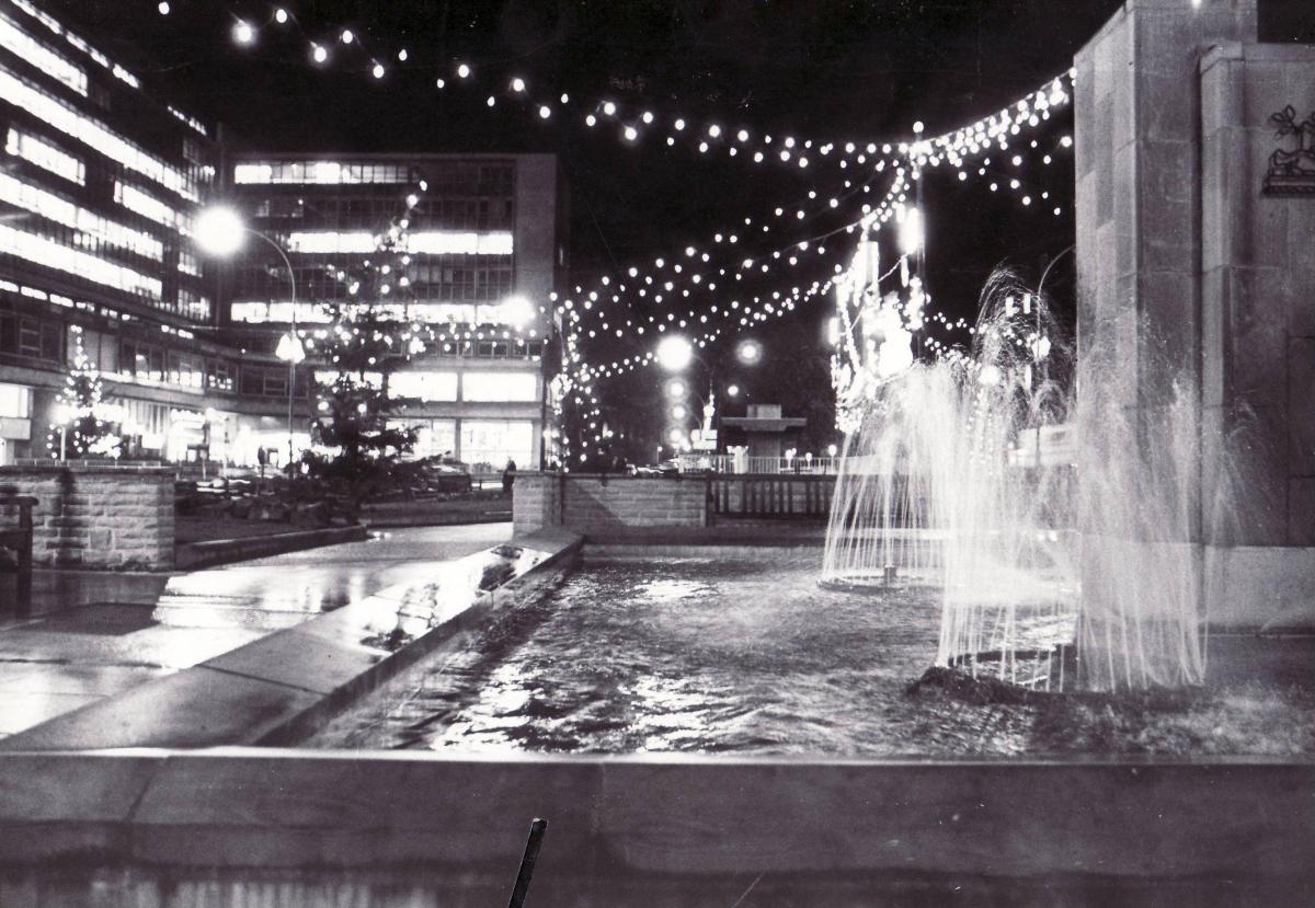 Fountain's in Forster Square in 1974