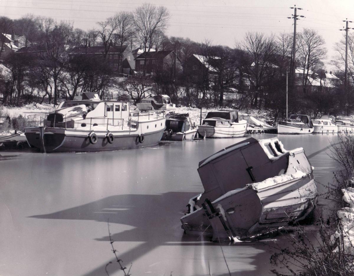 Boats on the Leeds Liverpool Canal in 1968
