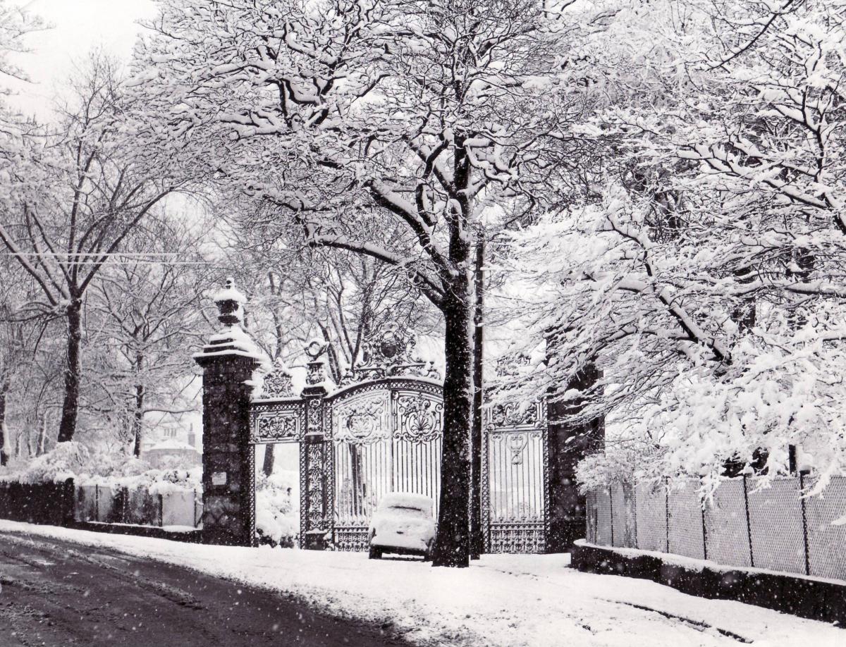 The gates to Lister Park in 1966