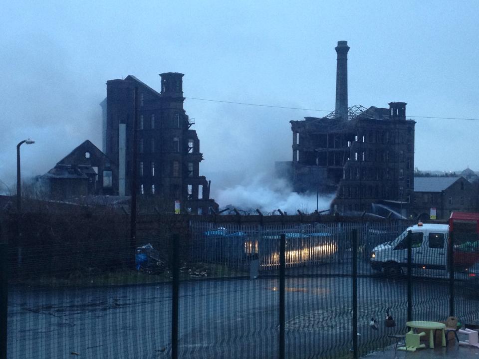 Images of the Drummond Mill fire