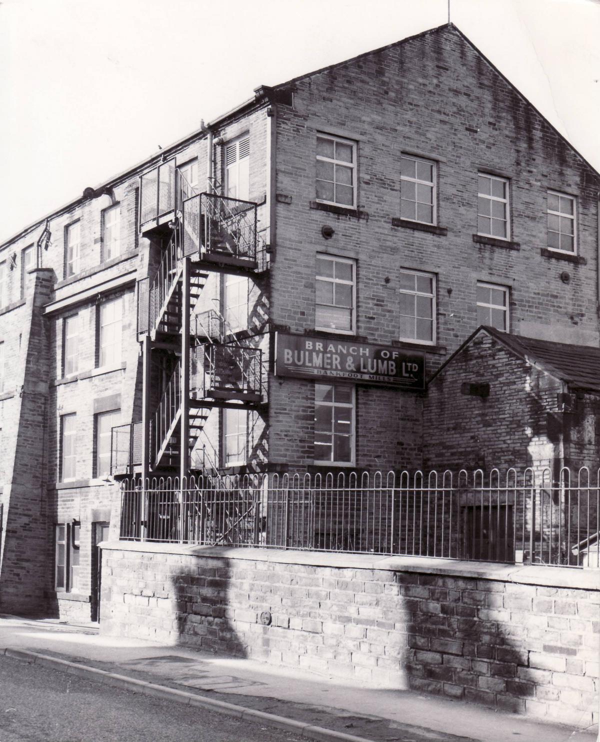 Bankfoot Mills shown in February 1971