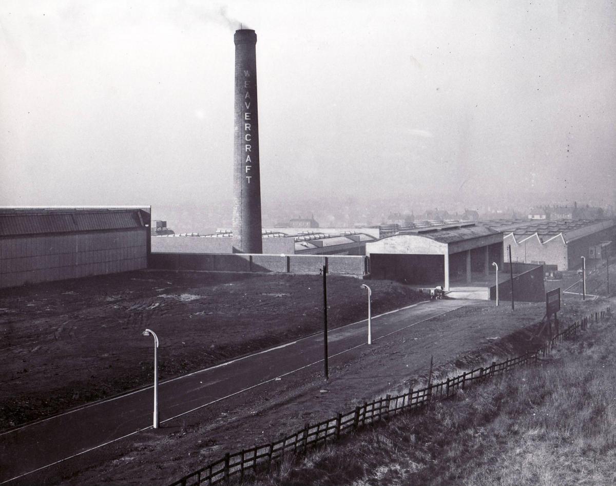 Associated Weavers Toftshaw Lane in November 1957
