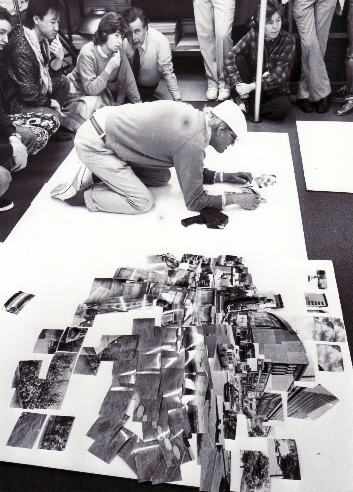 The artist at work in 1985