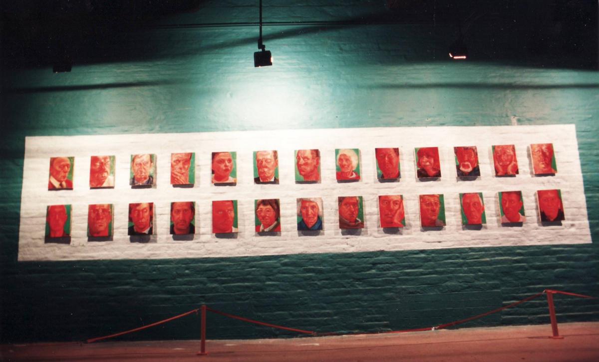 David Hockney's work on show at Salts Mill, Saltaire, in 1997