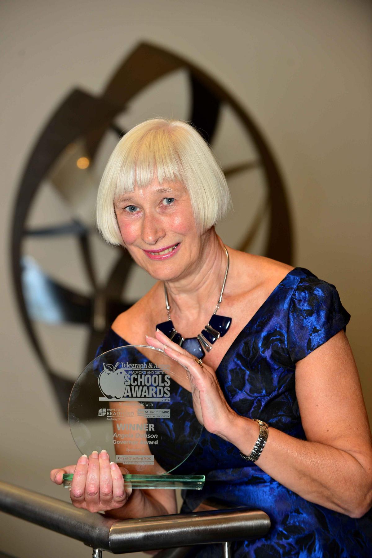 Governor of the Year winner Angela Dobson