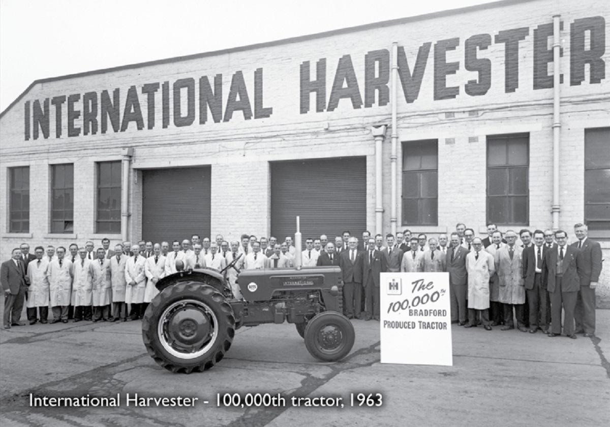 The 100,000th tractor at the International Harvester, in 1963