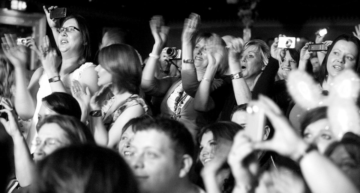 Peter Andre fans at St George's Hall in April 2010