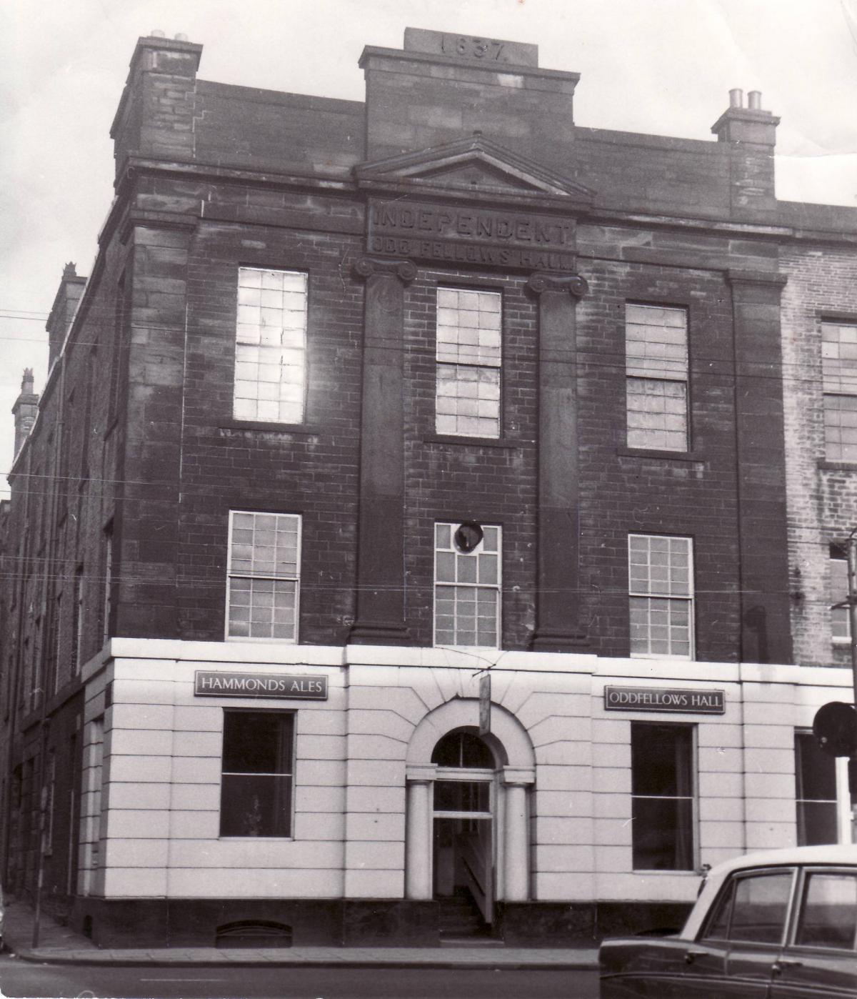 Odd Fellows Hall in Thornton Road, which is now demolished, opened in 1837
