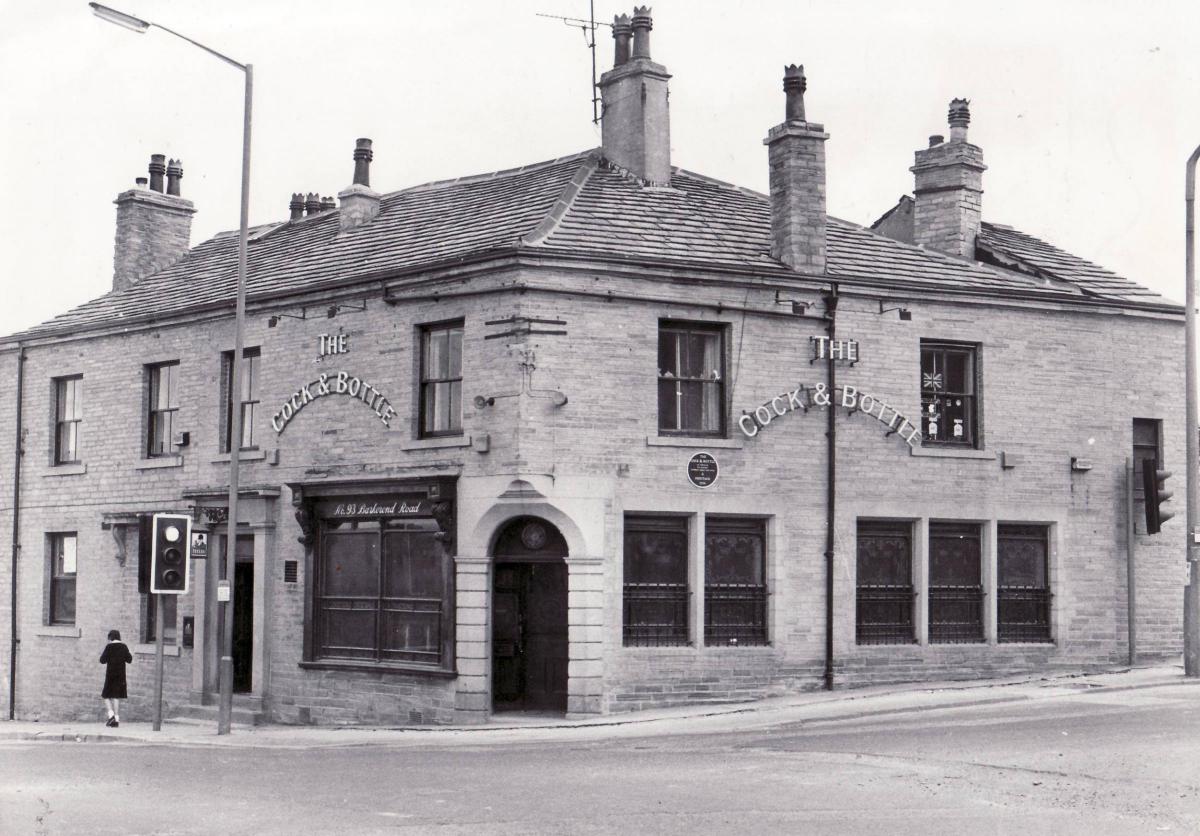 The Cock and Bottle, on Barkerend Road, pictured in 1986