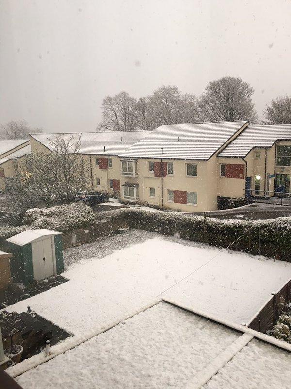 Snow in Eccleshill last night