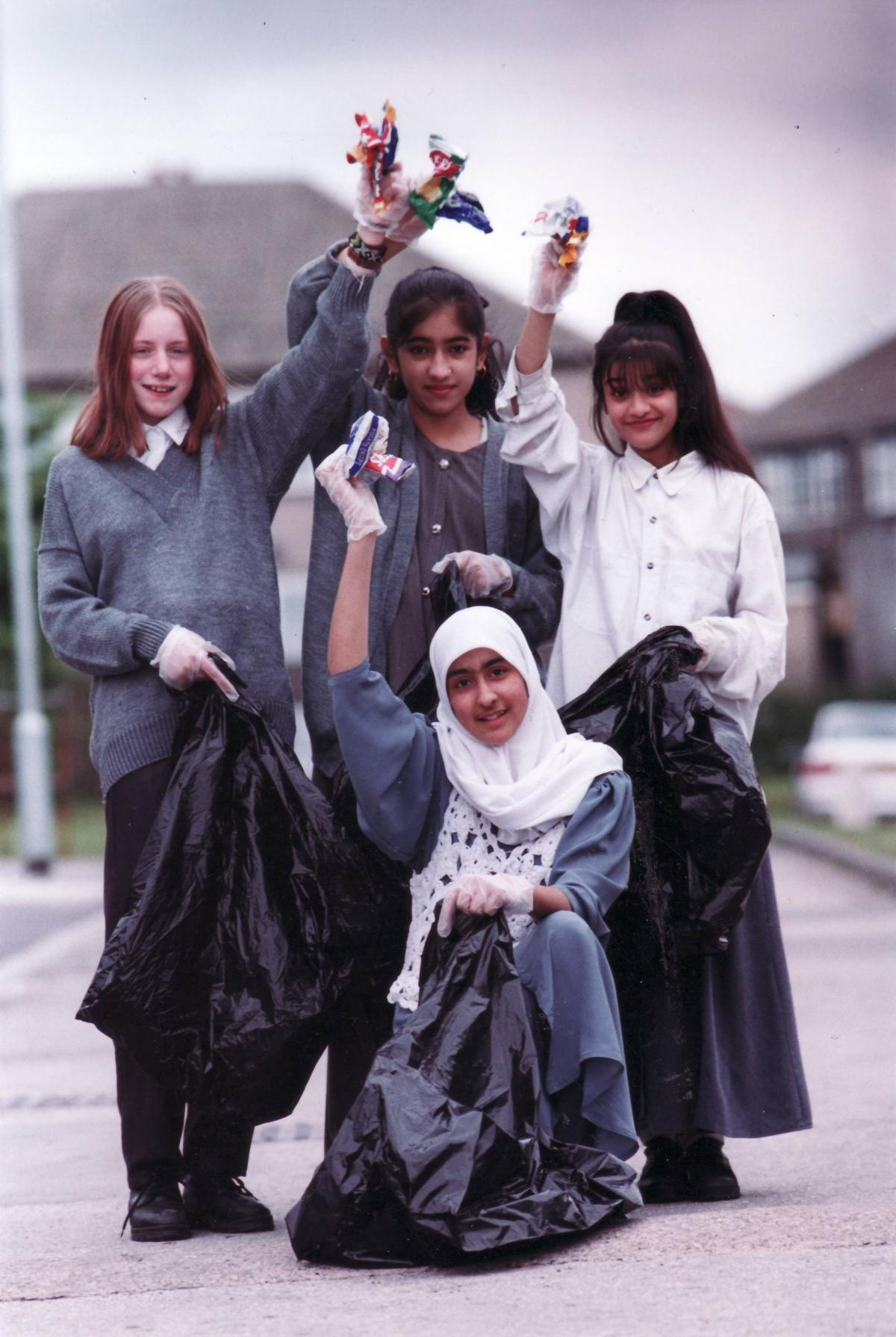 A clean-up event in 1995