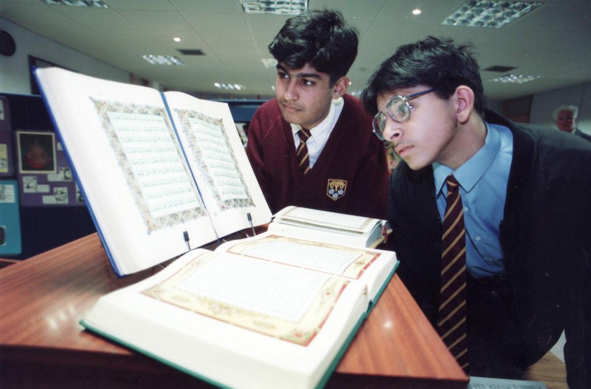 Saqib Ali and Mohammed Majid pictured in 1995