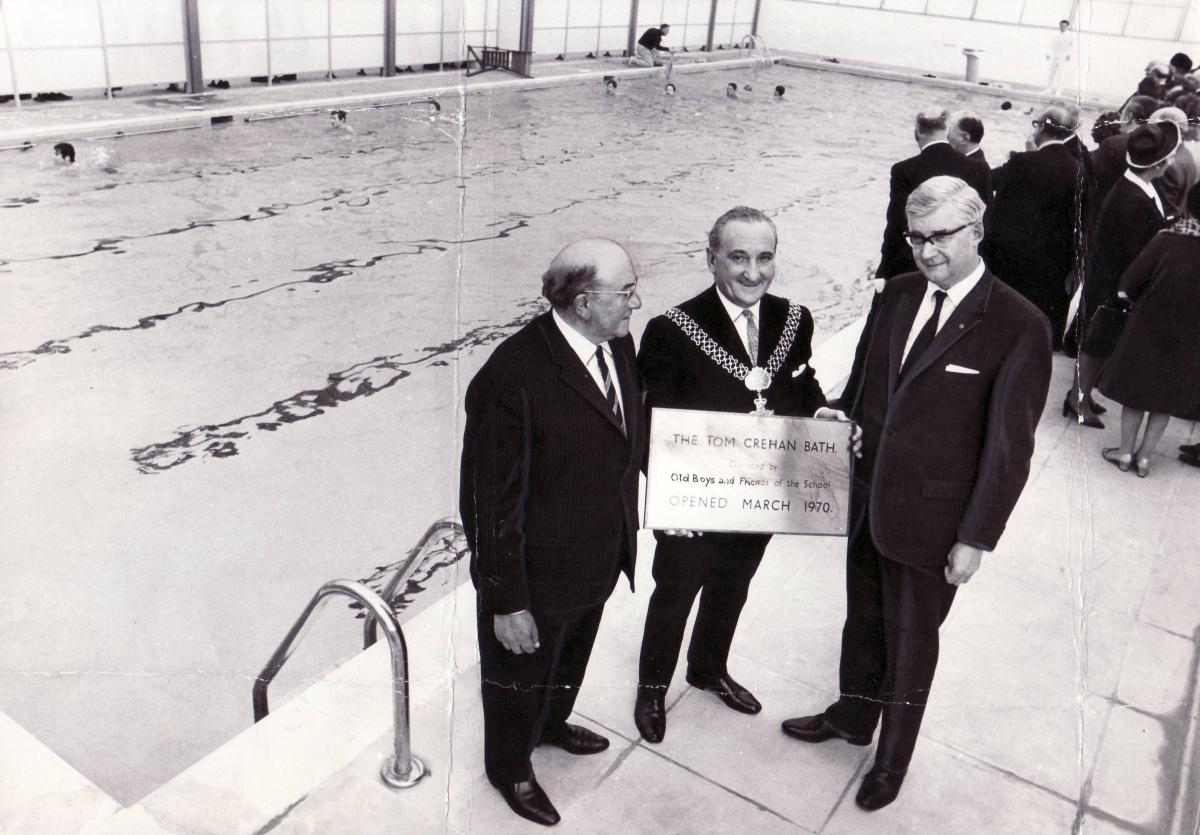 The swimming pool is opened in 1970