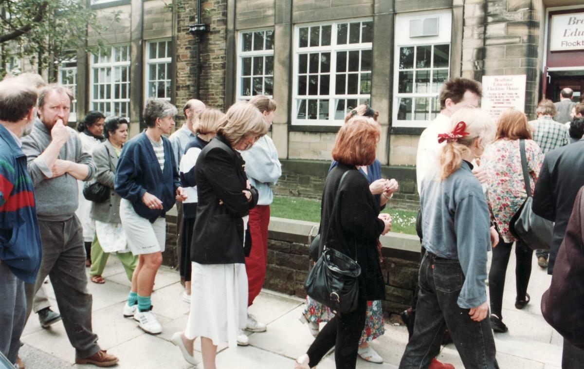 Belle Vue schools, teacher protest, 1993